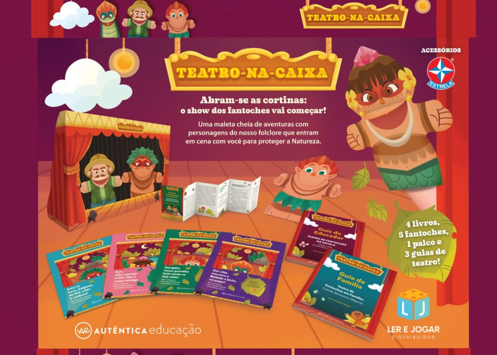 Coleção de histórias com fantoches