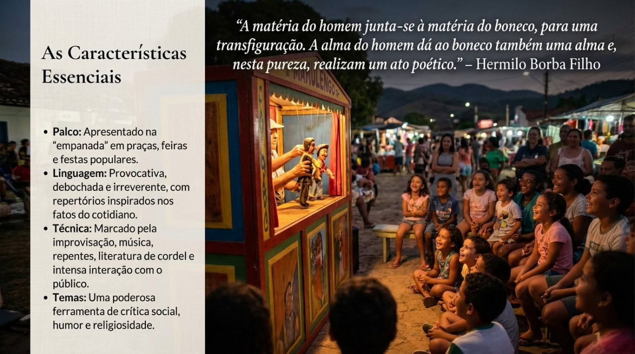as características do teatro de fantoches