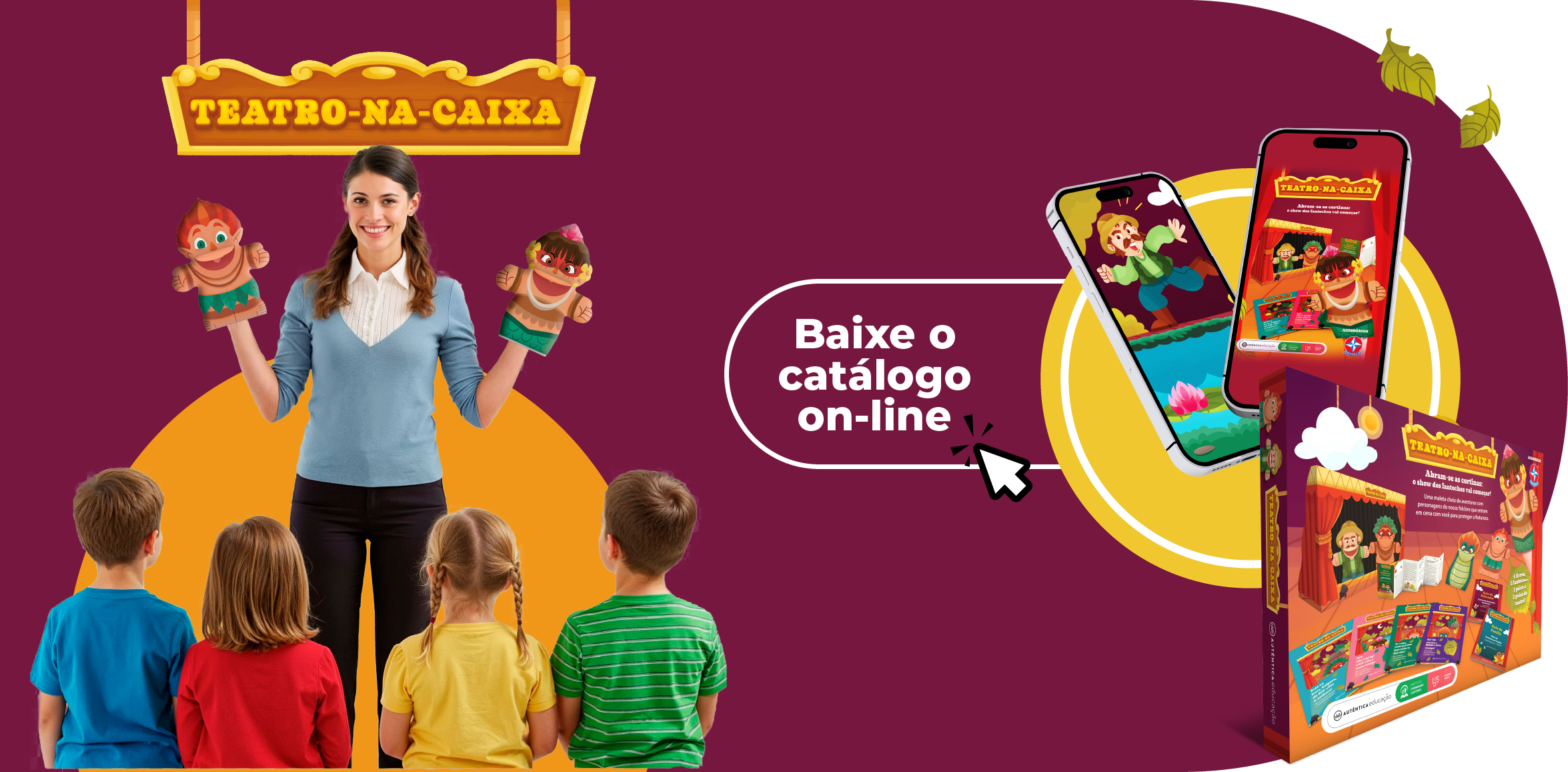 Kit de Fantoches para apresentação em escolas