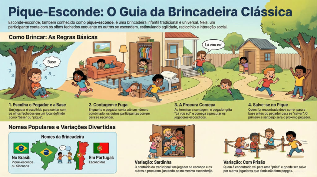 como brincar de esconde-esconde: regras e variações da tradicional brincadeira infantil